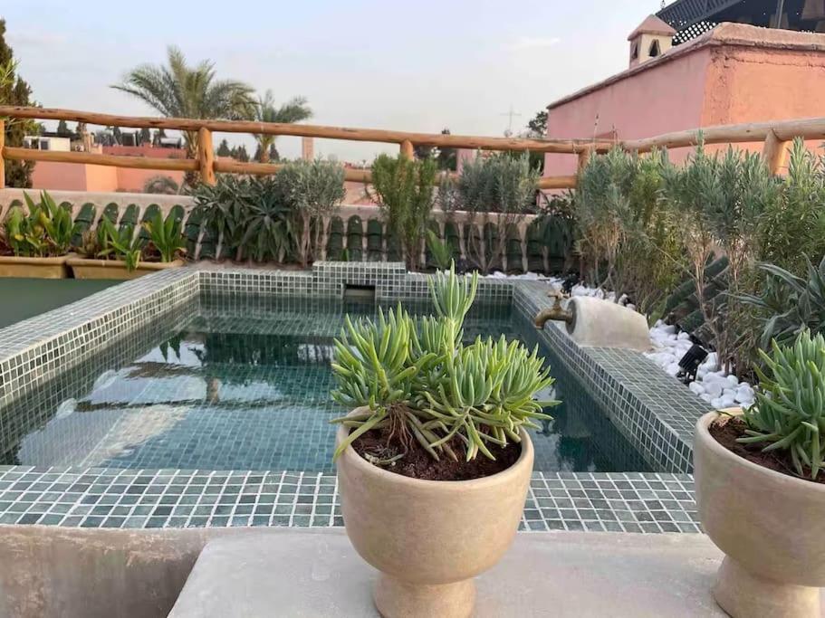 Riad Ptit Kech, Bassin Terrasse - Petits Dejeuners Marrakesh Exterior photo